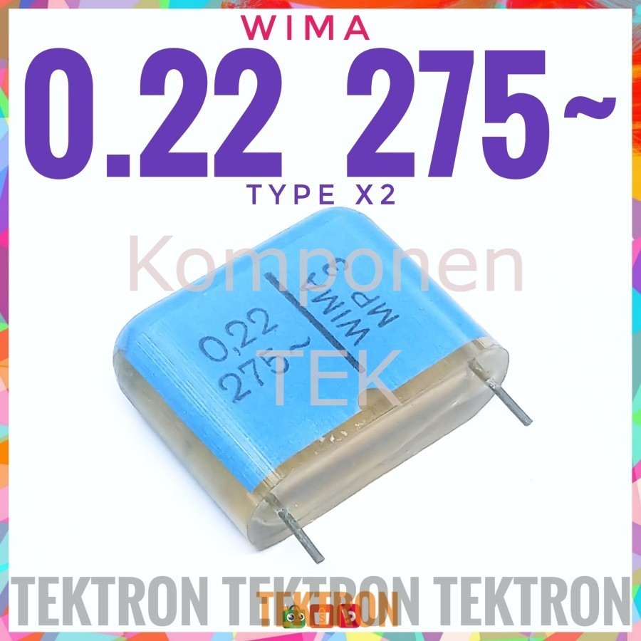WIMA 220nF 275VAC MP3 0.22 224 0.22uF Polypropylene eq 250VAC 250V