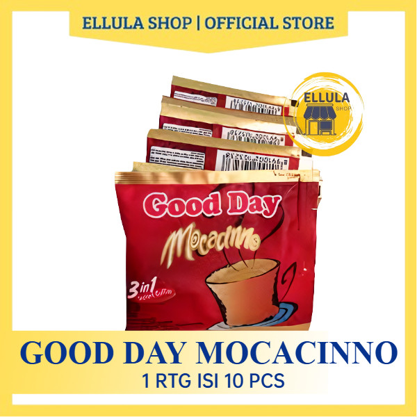 

ELLULA Shop - kopi good day mocacinno 3in1 ( 10 sachet per renceng )