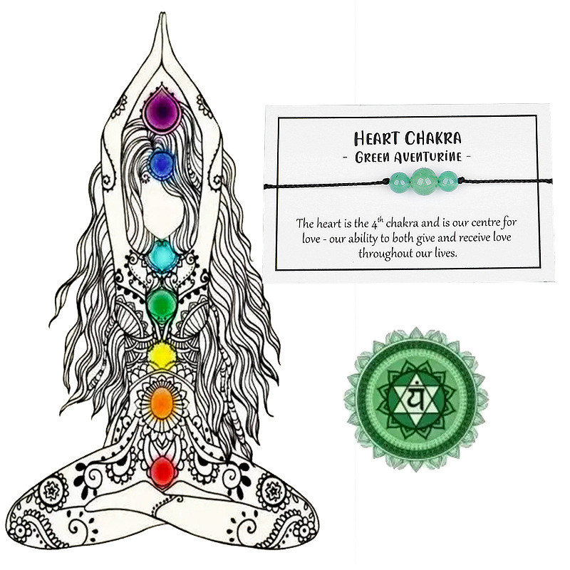 Gelang Chakra Batu Green Aventurine - "Heart Chakra" | Kode : GL15