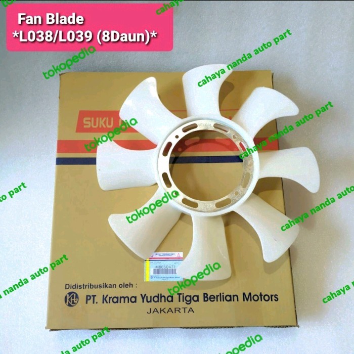 Fan Blade Kipas Radiator Mitsubishi L300 Diesel L038 L039 8Daun Ori