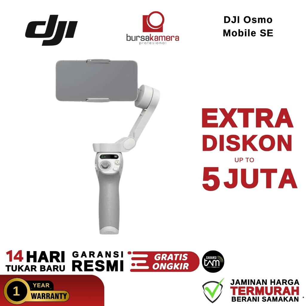 DJI Osmo Mobile SE Gimbal Stabilizer for Smartphone HP GARANSI RESMI