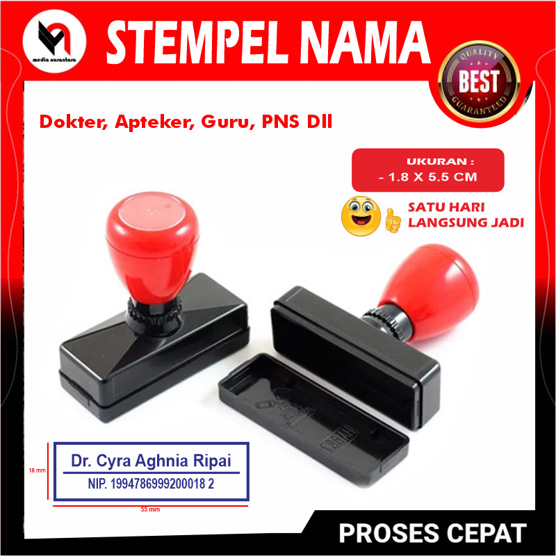

STEMPEL NAMA DOKTER GURU APOTEKER PERAWAT PNS DLL