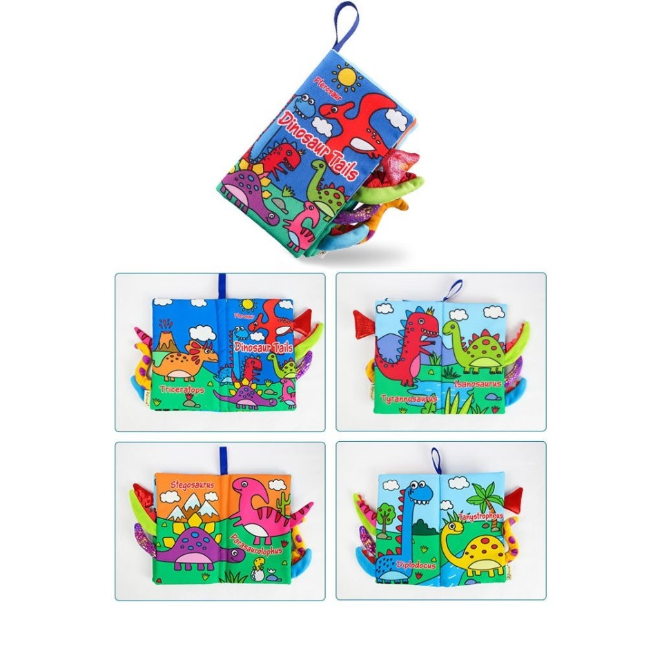 Busy Book Soft Book Bayi Anak Tails Binatang Buku Ekor - Forest