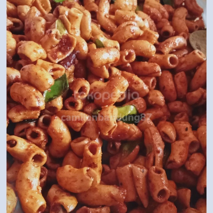 

makroni bantet pedas daun jeruk AR
