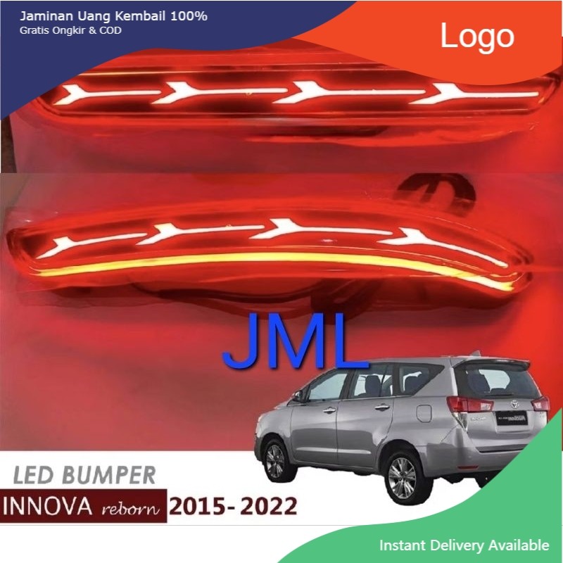 Lampu LED reflektor bumper belakang Innova reborn 2016 - 2023.. Tasya_Variasi_Mobil