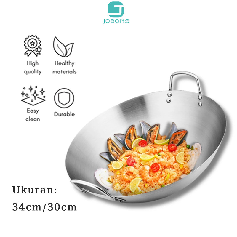 Wajan Cekung / Wajan Stainless Anti Lengket