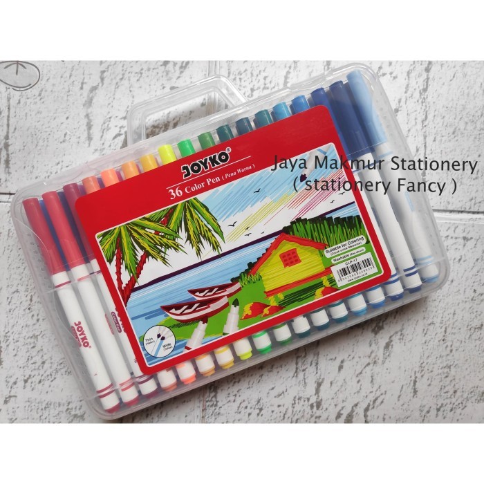 

[New Arrival] Pen warna color pen joyko washable set 36 warna CLP-17