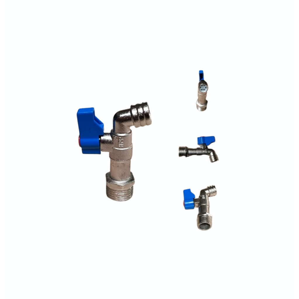 Keran Air Besi/ Kran Air Model Onda/ Sealtape Air Selotip Pipa 1/2 Inch & 3/4