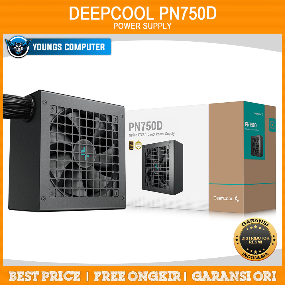 PSU DEEPCOOL PN750D 750W 80+ Gold ATX 3.1 - Power Supply 750 Watt
