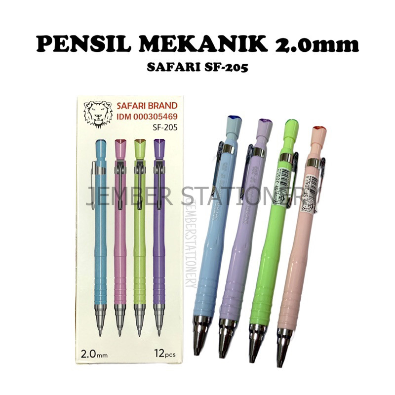 

(12pcs) Pensil Mekanik 2.0mm Safari SF205