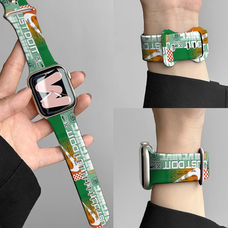 Tali Strap Gelang Soft Silikon Mode Nike Untuk iWatch Apple Watch 1 Watch Series 1 Watch Sories 2 Wa