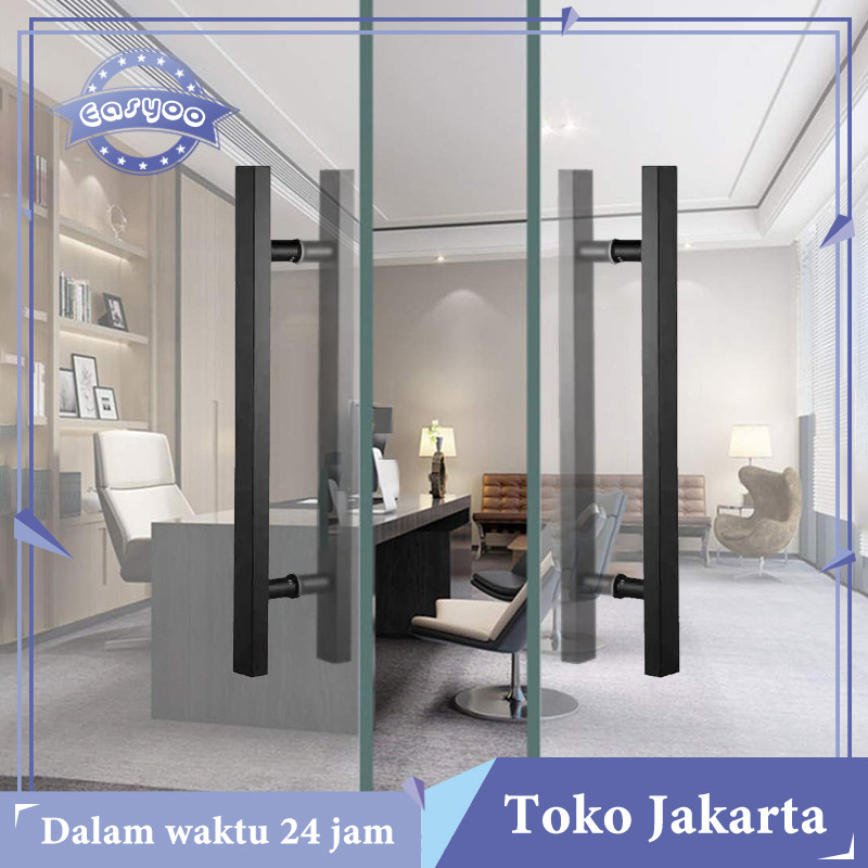 Tarikan Gagang Pintu Pull Handle Black Handel Pintu Geser Sliding 60cm