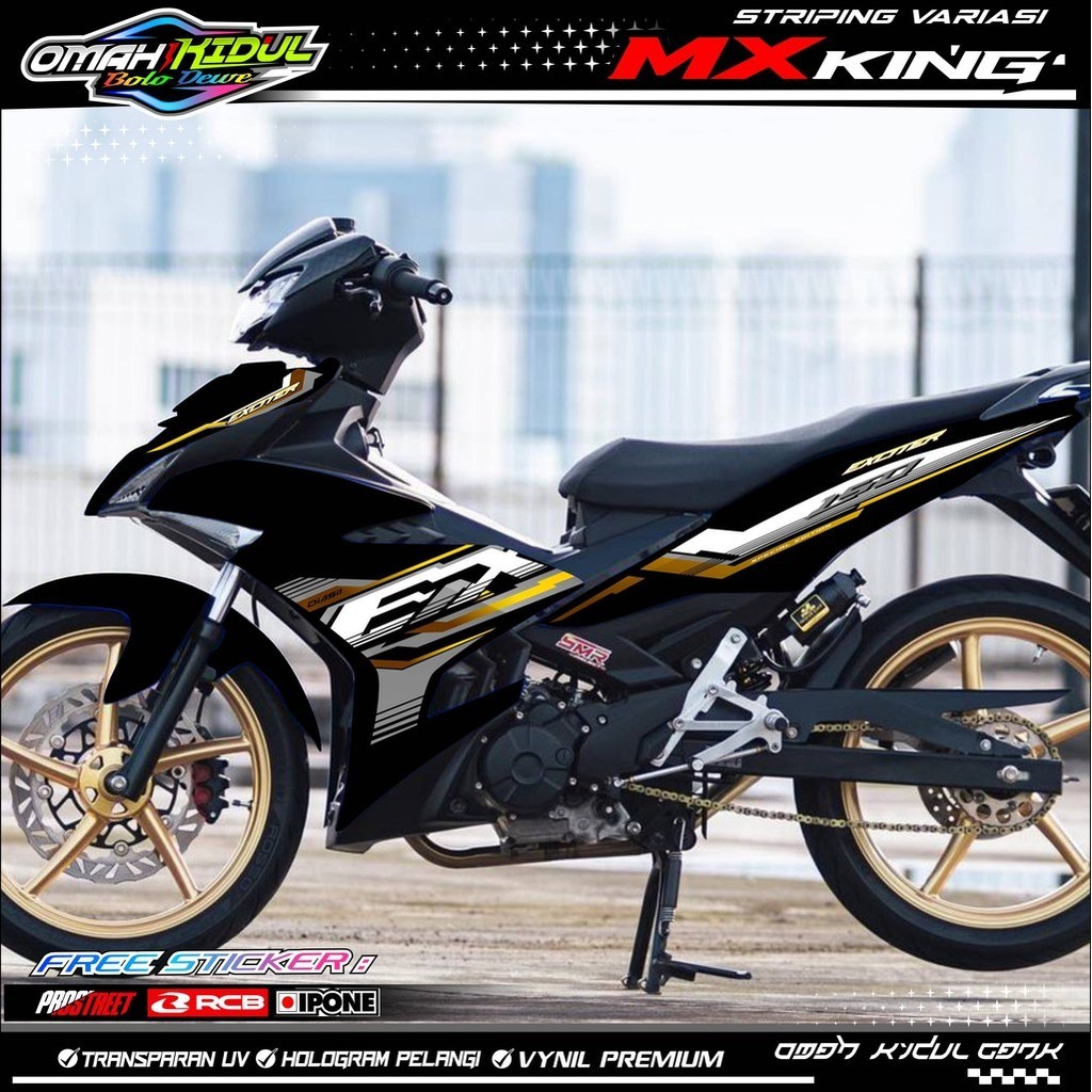 STRIPING VARIASI YAMAHA MX KING 150 EXCITER EDITION / STICKER LIST VARIASI MOTOR MX KING 150