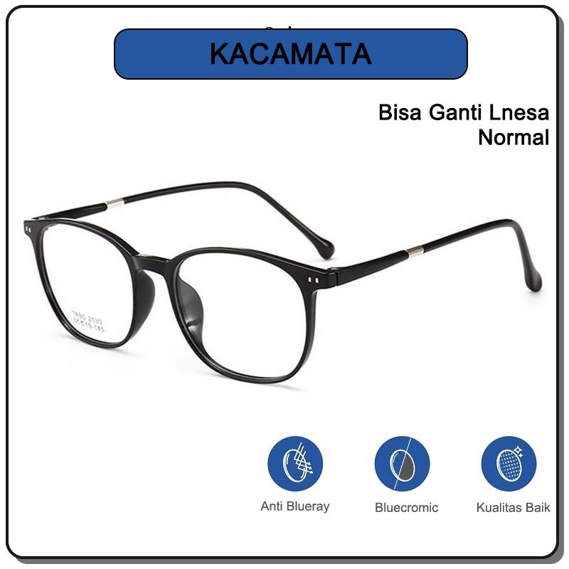 Viendo Kacamata Photocromic Wanita Pria Cowok 2 in 1 Bluecromic Potocromic Fotocromic Elastik bingka