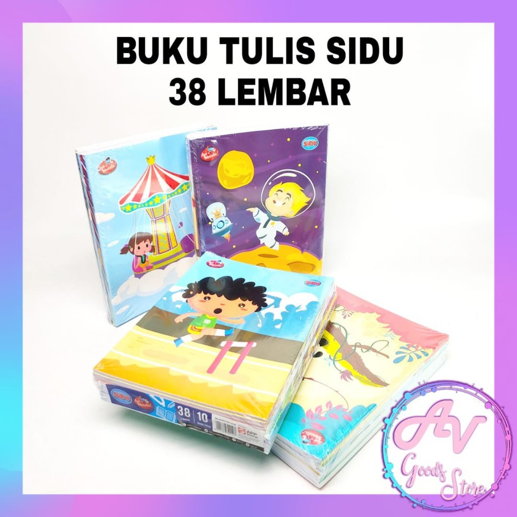 

1Pak Buku Tulis SIDU 38 lembar (10Pcs) / Buku Tulis Garis Sinar Dunia 38lbr