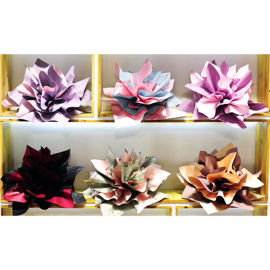 

20 LEMBAR Kertas Buket Bunga Small Polkadot Cellophane Flower Wrapping Paper Motif Polkadot Kecil KB040