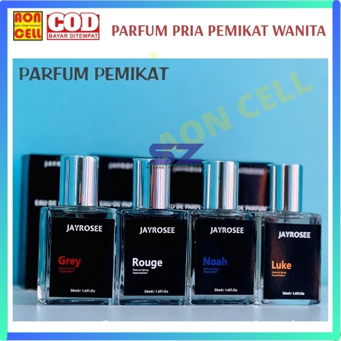 Parfum Viral Pemikat Original Jayrosse Jayrosee Jayrose Grey Noah Rouge luke