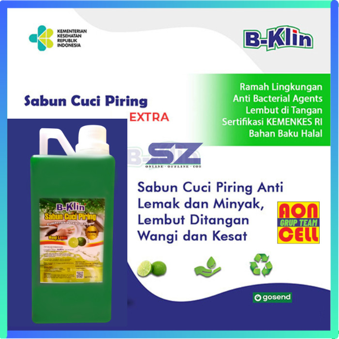 Sabun Cuci Piring Ekonomis Bisnis Bklin B-Klin 1 liter