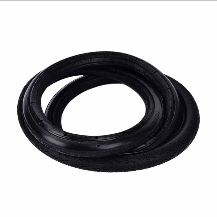 NEW Best Seller NI Ban Padat 700x23C Anti Bocor untuk Sepeda Fixie - Hitam