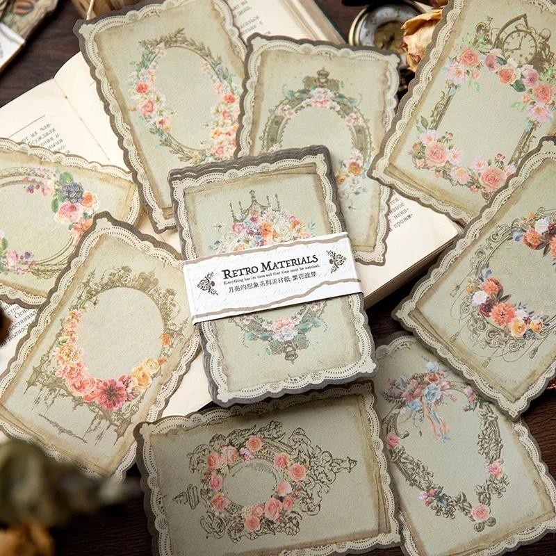 

40Pcs Material Paper Moon Writing Pads Background Decoration Supplies Notebooks Gift Notebooks Writing Scrapbook 13*9CM
