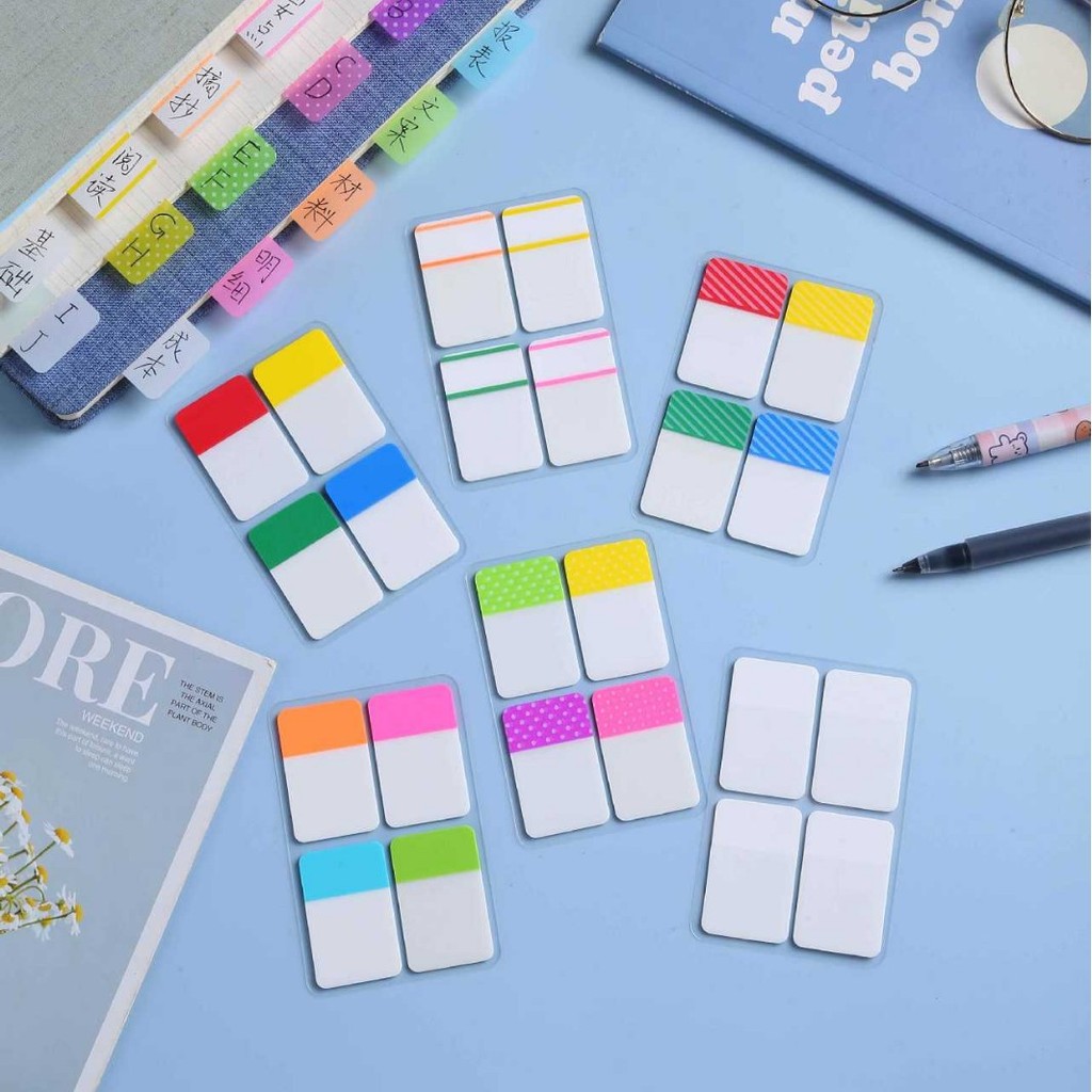 

80 Sheets Index Sticky Notes Memo Pad Bookmarks N Times Strong Stickiness Label School Office Students Stationery Book Reading