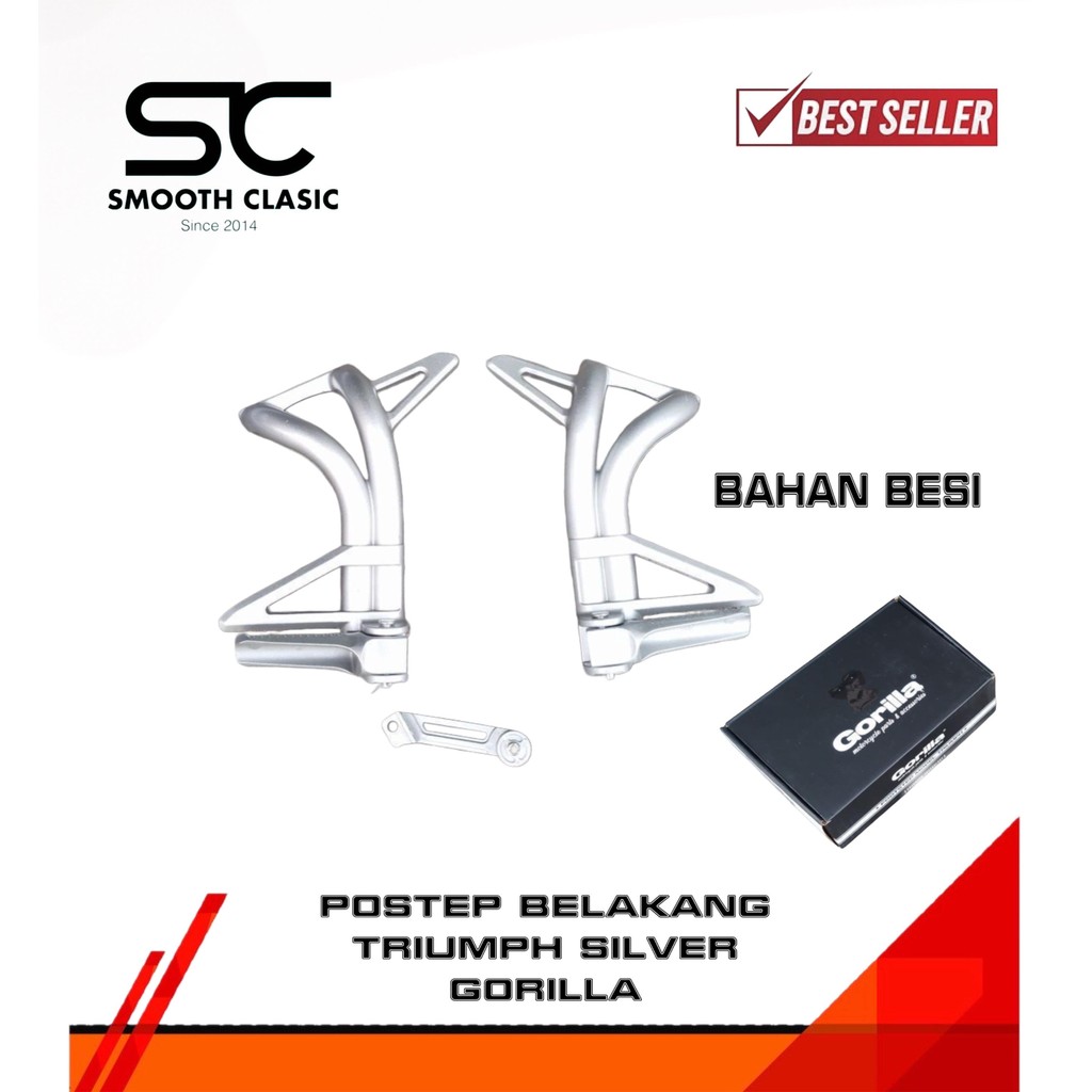 Footstep Triumph Bostep Triumph Postep Triumph Import Detail Original Silver