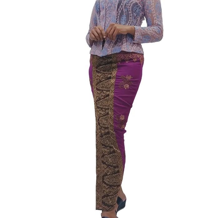 Satu set kebaya dan Kamen bordir free slendang Setelan Pesta Remaja Wisuda Kondangan Brokat Mewah Ba