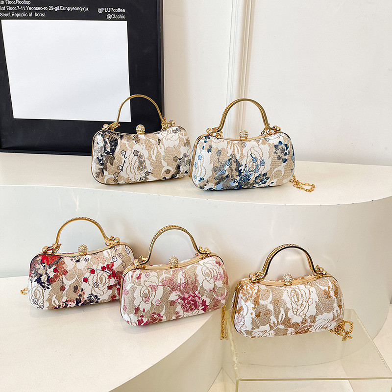 Handbag Pesta Bordir Bunga - Party Bag - Tas Tangan Wanita - Tas Pesta Wanita JX 929 - Handbag Pesta