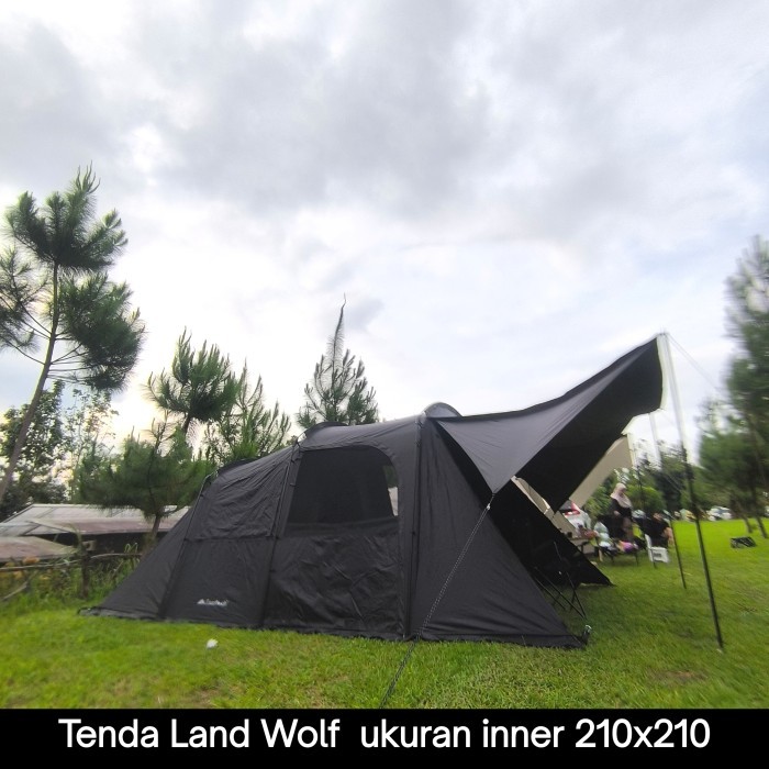 Tenda Landwolf Eclipta / Warna Hitam / Black Camp / Tenda Eclipta / Tenda dom / Glamping / Tenda Hit