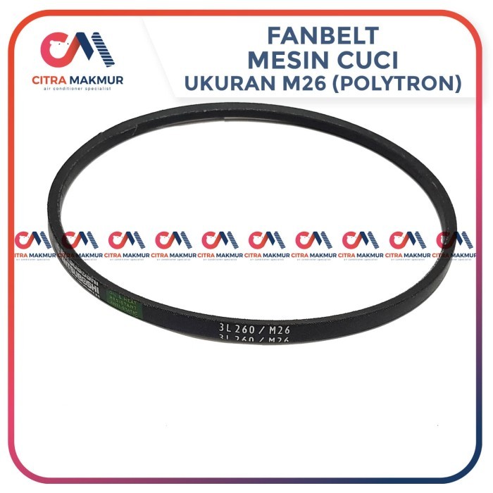(FS) Vanbelt M26 Mesin Cuci POlytron Sanyo Sharp fan fanbelt belt M 26