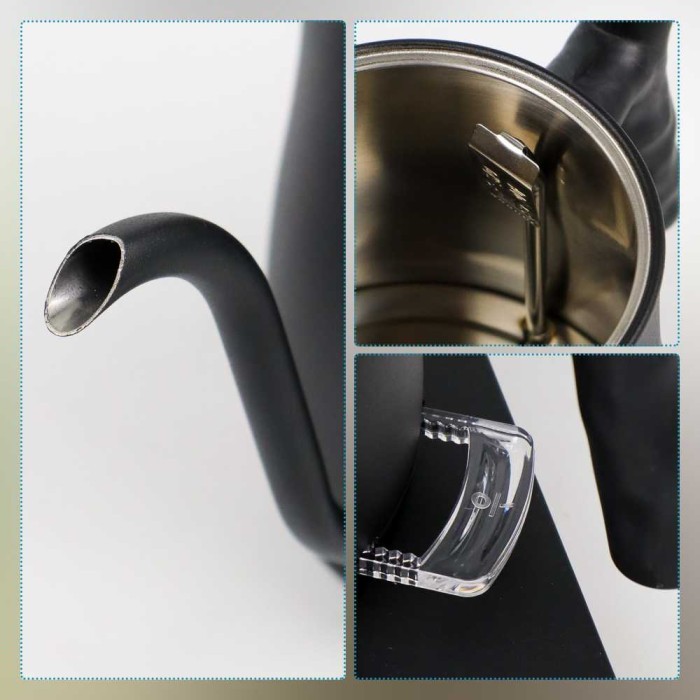 One Two Cups Teko Listrik Kopi Pemanas Air Leher Angsa 1000W 1L
