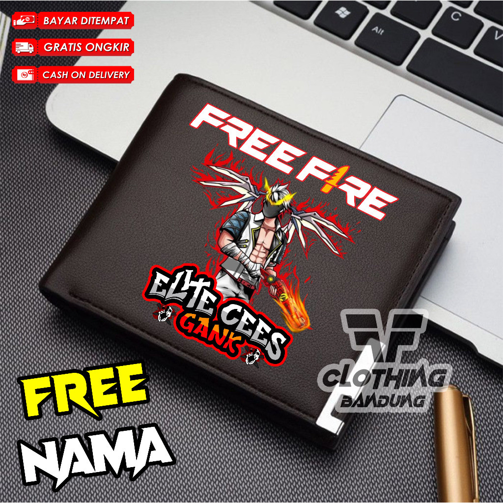 Besty/DOMPET FREE FIRE FF ELITE CEES SG 2JT SG RAPPER SG OPM SG ELITE WALLET FREE FIRE FREE NAMA