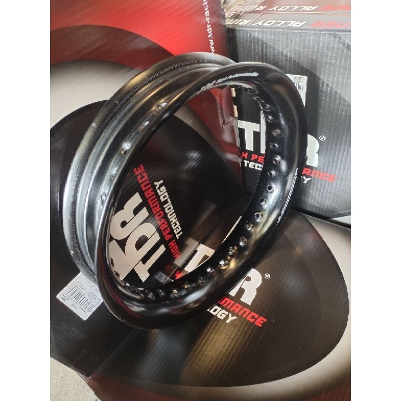 SHD_SHOP Velg TDR U Shape Bulat ring 14 x 250 black hitam