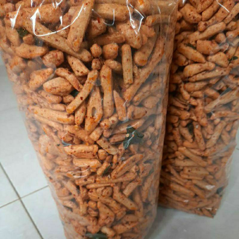 

SALE CAMILAN Basreng pedas daun jeruk enak gurih kriuk 500gr