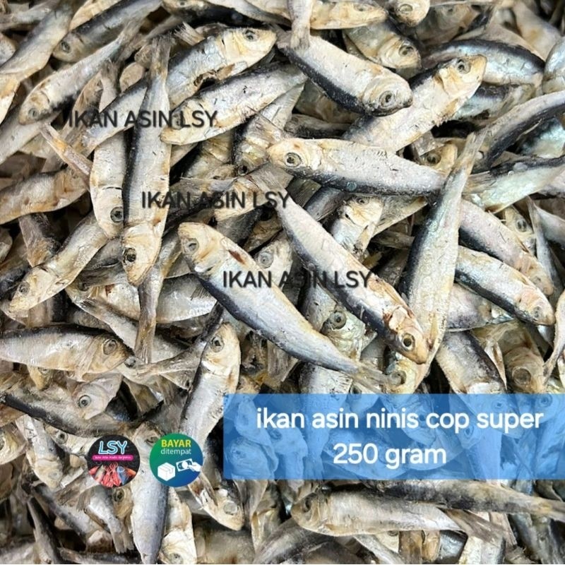 

Terlaris Ikan Asin Ninis Cop Super 250gram