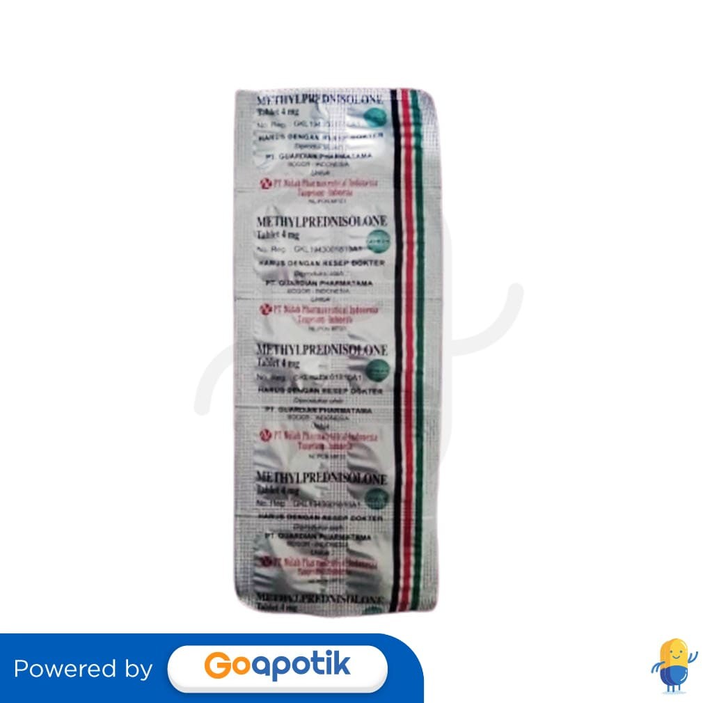 Methylprednisolone Nulab 4 Mg Strip 10 Tablet