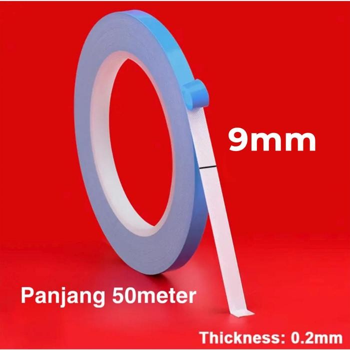 

CT99 DOUBLE TAPE BIRU FOR BACKLIGHT, HEADSINK CHIPSET 50meter - 9mm - 50m