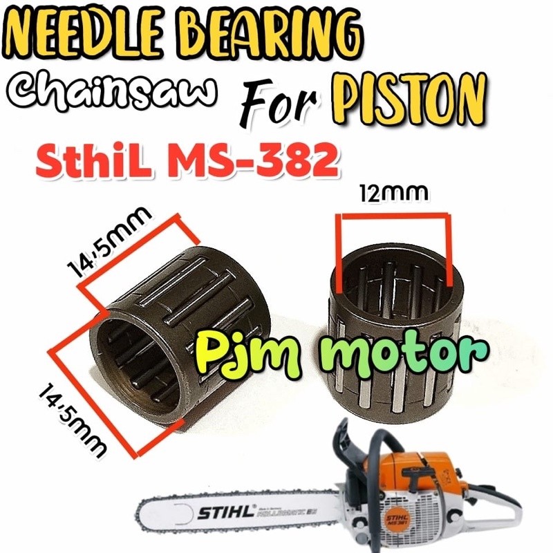 

Ms382 Needle bearing small Lahar keranjang pen piston mesin chainsaw senso sinso stihl sthil Ms 382 amplas