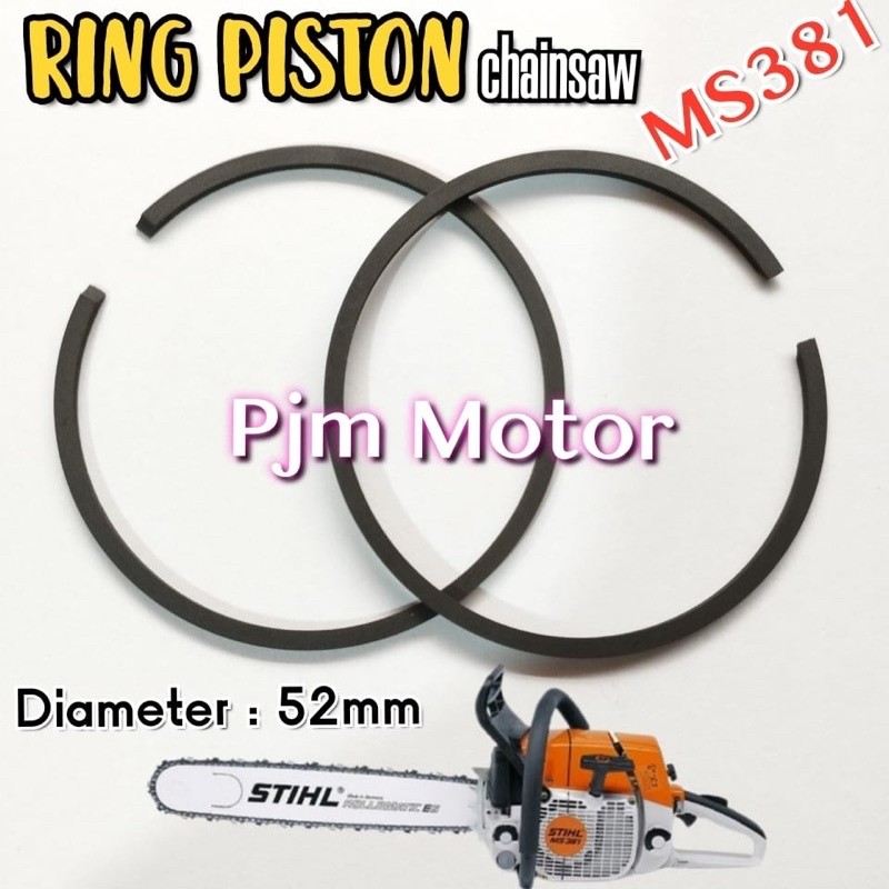 

Ms381 Ring set Ring seher Ring piston mesin chain saw senso sinso stihl sthil ms 381 amplas
