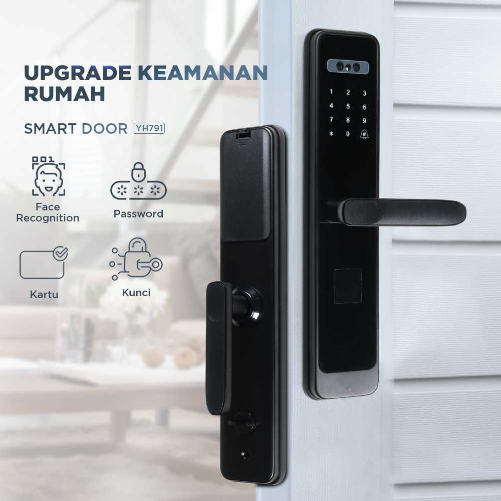 

YRHAND Smart Door Lock Password Face Recognition Cryptography Card - YH791 -RT