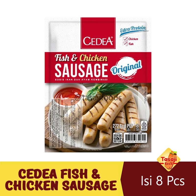 

Cedea Fish & Chicken Sausage Isi 8 Pcs Sosis Ikan dan Ayam