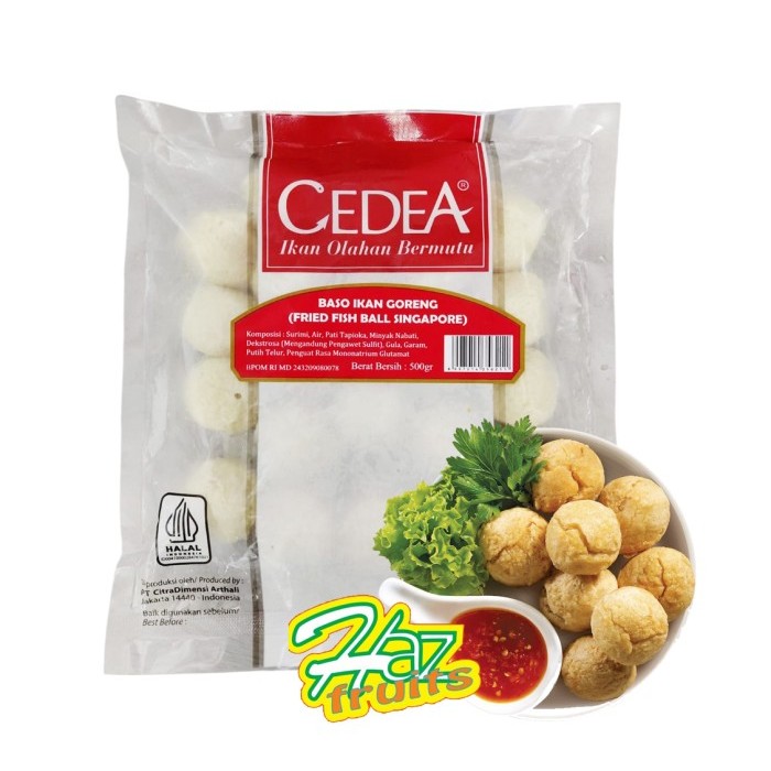 

Cedea Bakso Ikan Goreng / Fried Fish Ball Singapore 500 gram