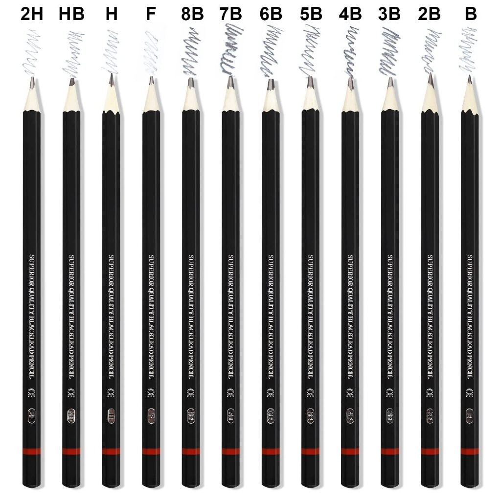 

Ay00! MMM Set 12pcs Pensil Gambar Sketsa Set Lengkap 2H H F B HB 2B 3B 4B 5B 6B 7B 8B Charcoal