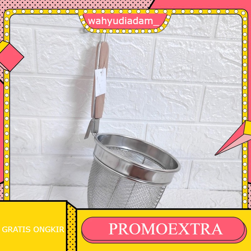 Saringan Mie Kocok Stainless Tebal Premium / Saringan Masak Mie Rebus Pangsit Sayur / Alat Rebus Pan