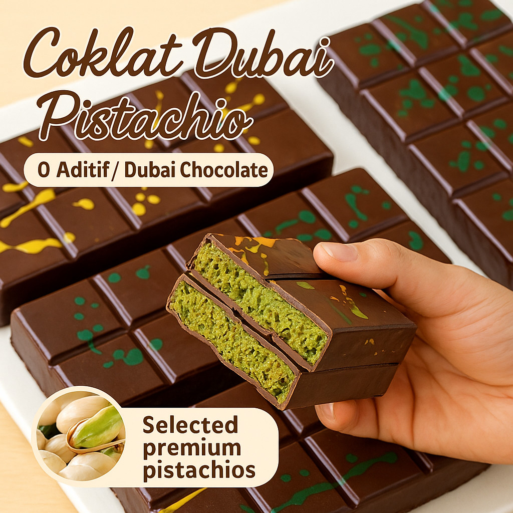 

⭐【Pengiriman 24 Jam/COD】⭐[0 Aditif] 200g Coklat Dubai/Pistachio Kunafa Cokla/Coklat Dubai Pistachio Kunafa/CHOCOLATE BAR CRISPY PISTACHIO KUNAFE | COKLAT DUBAI/Dubai Chocolate