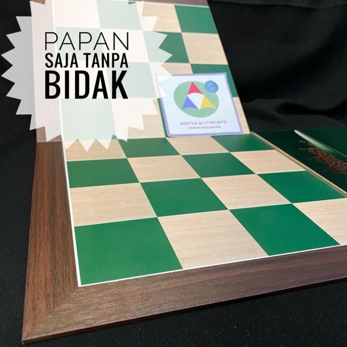 Papan Catur HIJAU Standar Percasi