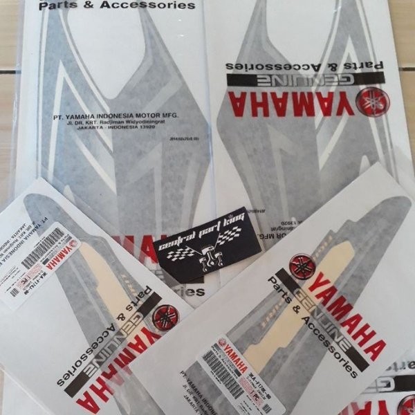 STRIPING RX KING 2004 STIKER LIST RX KING 2004 HITAM ORIGINAL YGP