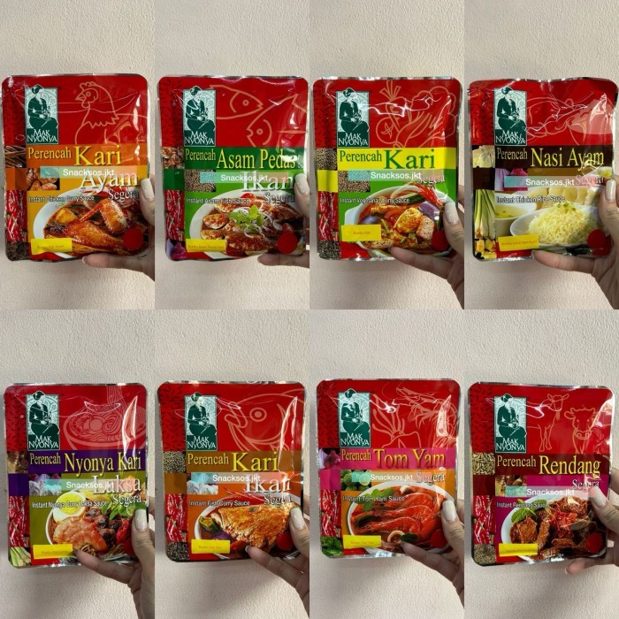 

[TERBARU]-Bumbu Masak MAK NYONYA Kari Ayam / Asam Pedas Ikan / Kari Curry / Nasi Ayam / Nyonya Kari / Kari Ikan / Tom Yam Tomyum / Rendang - Bumbu Instant Malaysia - Kari Ayam, MAK NYONYA