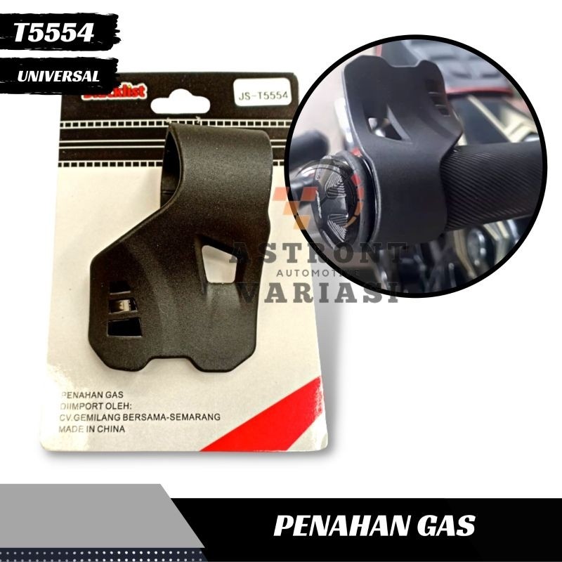 Penahan Gas Motor Blacklist Universal Plastik ABS PVM variasi