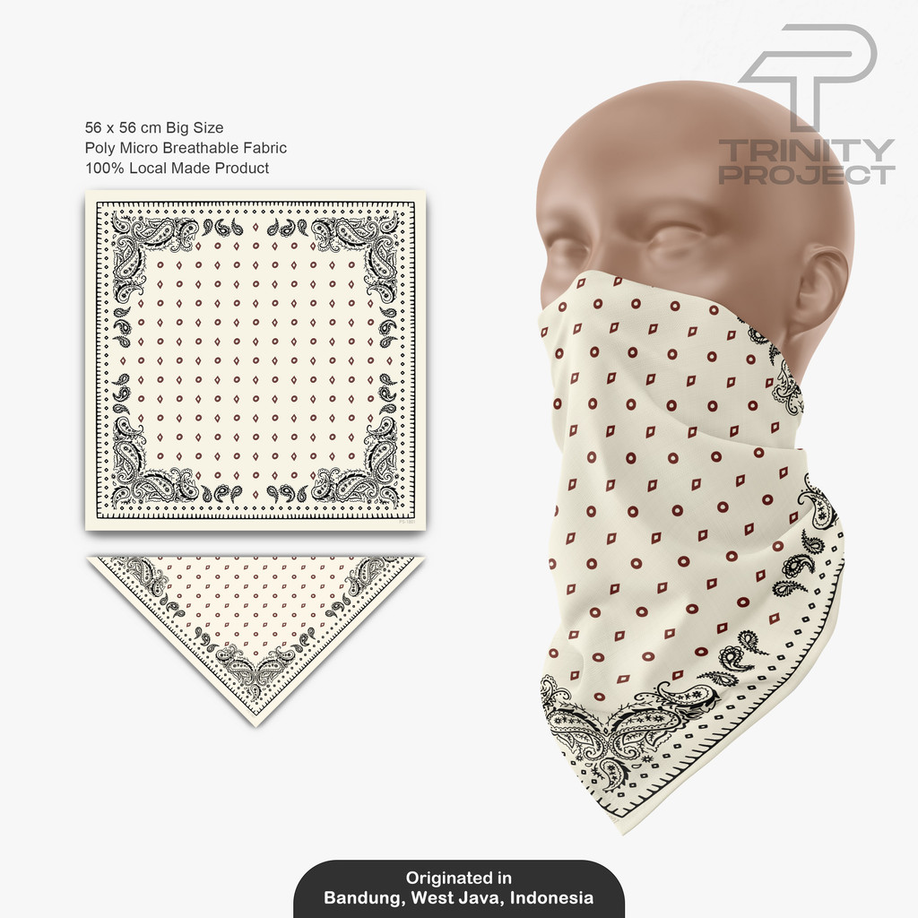 Paisley 1801 - Bandana /Paisley Scarf /Headband /Bandana Slayer Unisex /Skena Aksesoris Outfit Murah